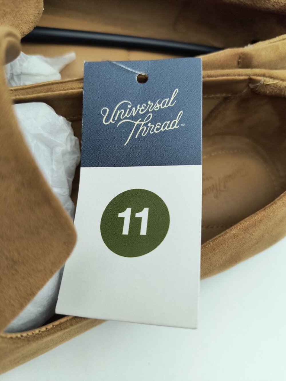 Universal Thread Cognac Adeline Suede Slip-On Loafers Size 11 Women’s Casual - Picture 5 of 7